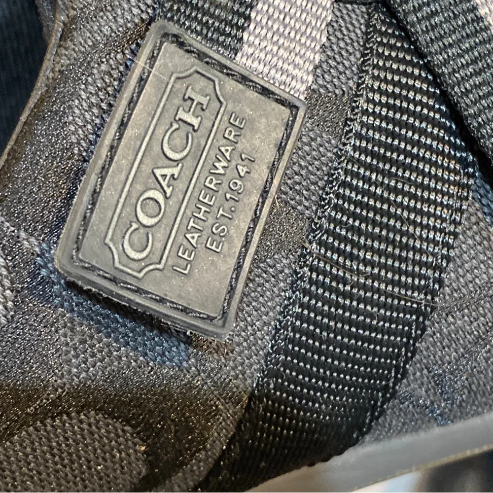 Coach Juli Monogram Signature Canvas/Leather Sneakers (Black/Gray) Size 9M - Picture 4 of 11